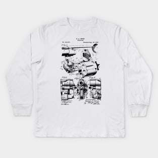 Revolver Patent Kids Long Sleeve T-Shirt